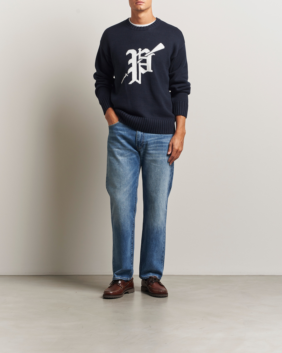 Herr | Tröjor | Polo Ralph Lauren | Cotton Logo Sweater Hunter Navy