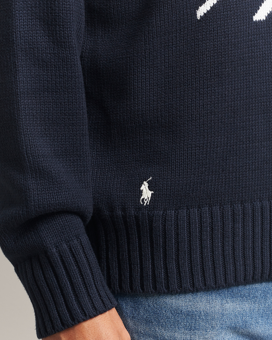 Herr | Tröjor | Polo Ralph Lauren | Cotton Logo Sweater Hunter Navy