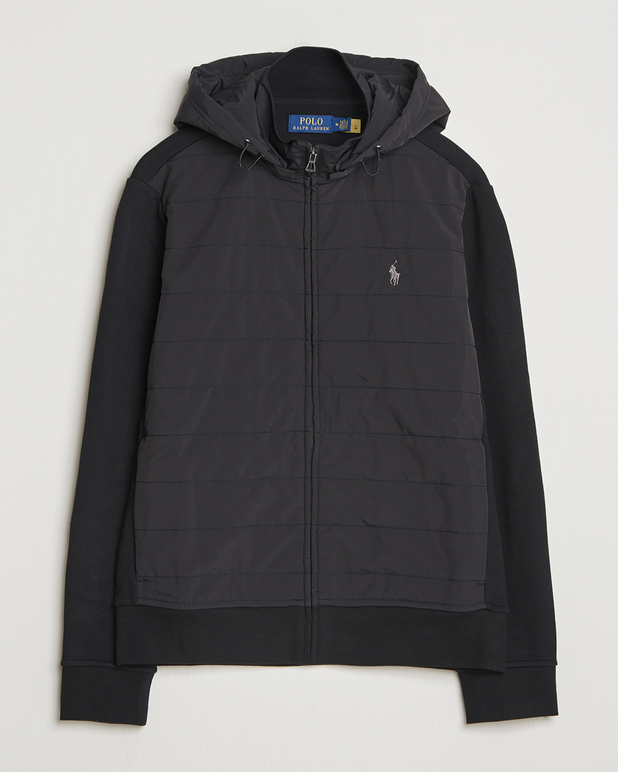 Herr | Tröjor | Polo Ralph Lauren | Hybrid Jacquard Full Zip Hoodie Polo Black