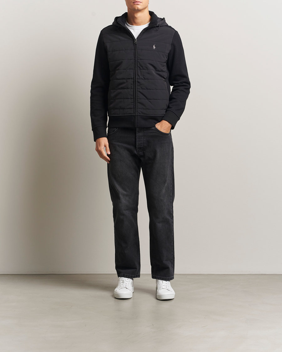 Herr | Tröjor | Polo Ralph Lauren | Hybrid Jacquard Full Zip Hoodie Polo Black