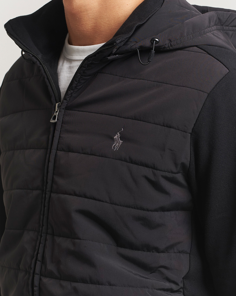 Herr | Tröjor | Polo Ralph Lauren | Hybrid Jacquard Full Zip Hoodie Polo Black