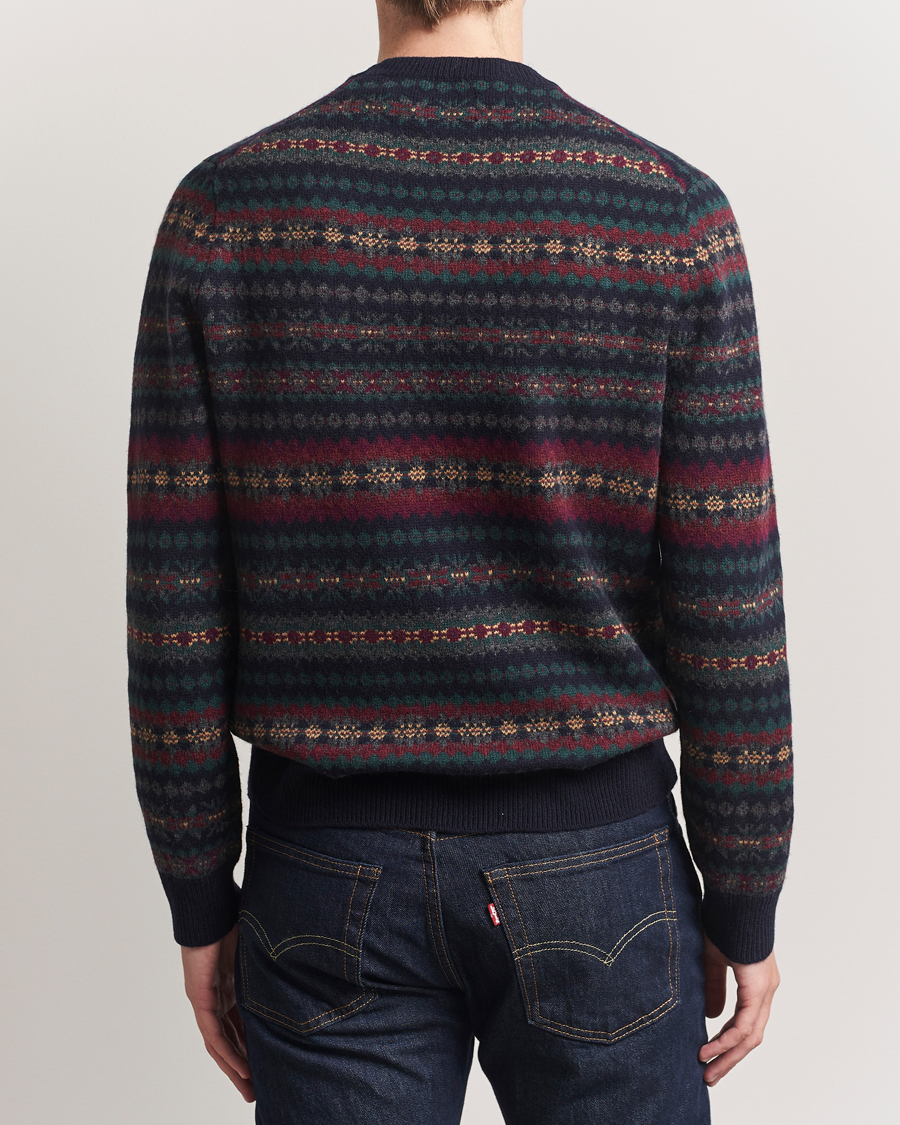 Herr | Tröjor | Polo Ralph Lauren | Fairisle Wool Sweater Navy Combo