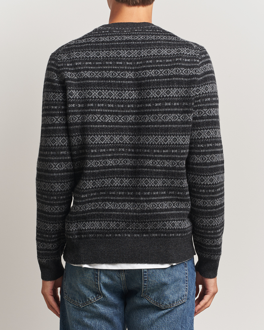 Herr | Tröjor | Polo Ralph Lauren | Fairisle Wool Sweater Charcoal Combo
