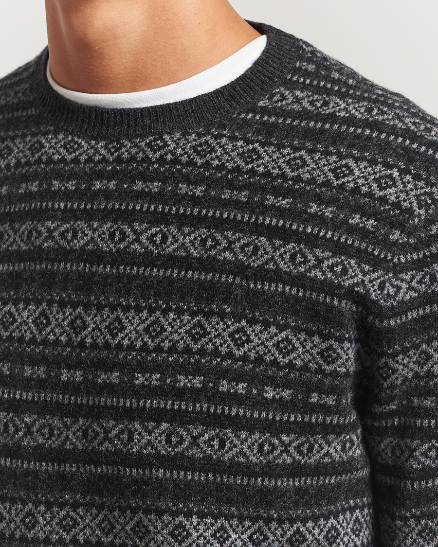 Herr | Tröjor | Polo Ralph Lauren | Fairisle Wool Sweater Charcoal Combo
