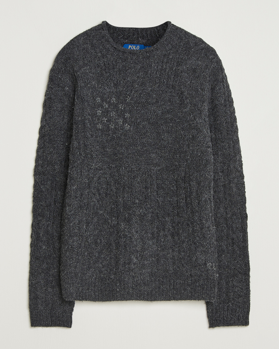 Herr | Tröjor | Polo Ralph Lauren | Wool Blend Sweater Dark Granite Heather
