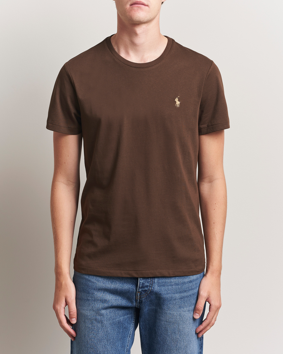 Herr | T-Shirts | Polo Ralph Lauren | Crew Neck T-Shirt Nutmeg Brown