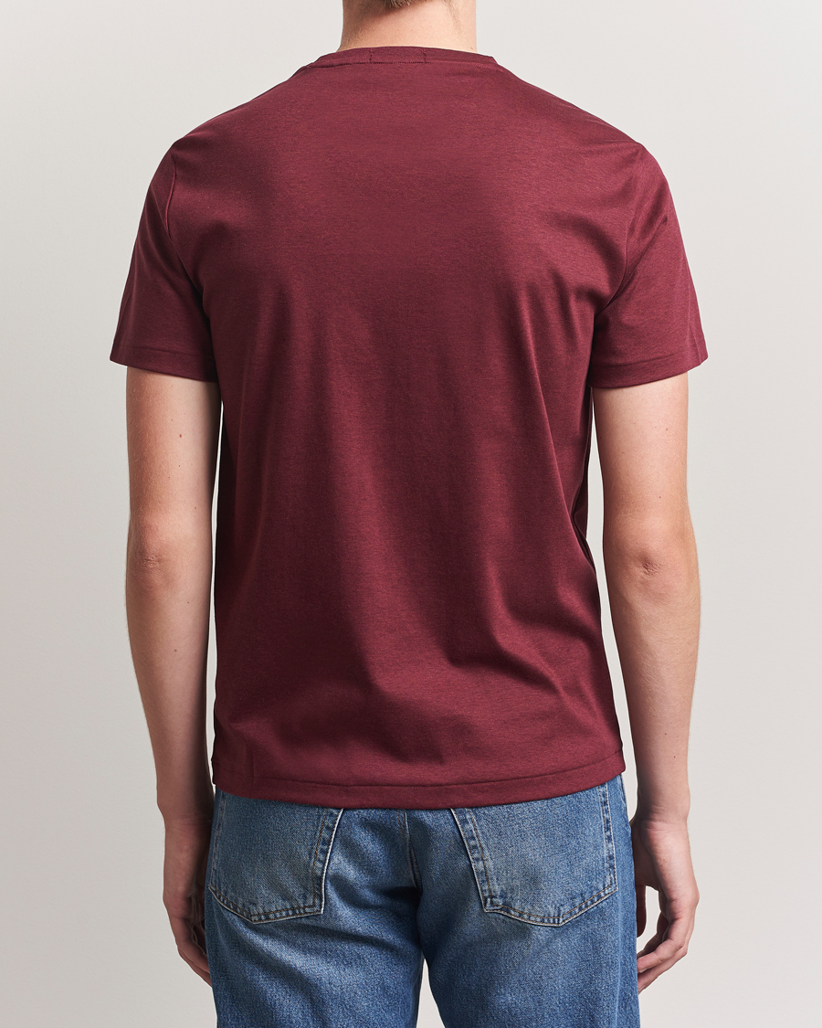 Herr | T-Shirts | Polo Ralph Lauren | Luxury Pima Cotton Crew Neck T-Shirt Wine Heather