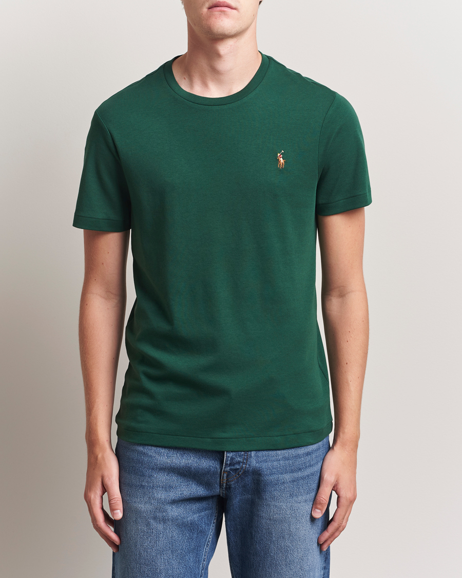 Herr | T-Shirts | Polo Ralph Lauren | Luxury Pima Cotton Crew Neck T-Shirt Vintage Pine