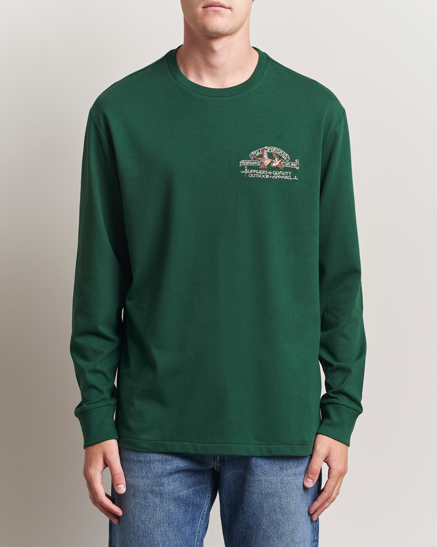 Herr | T-Shirts | Polo Ralph Lauren | Classic Fit Long Sleeve Jersey T-Shirt Vintage Pine