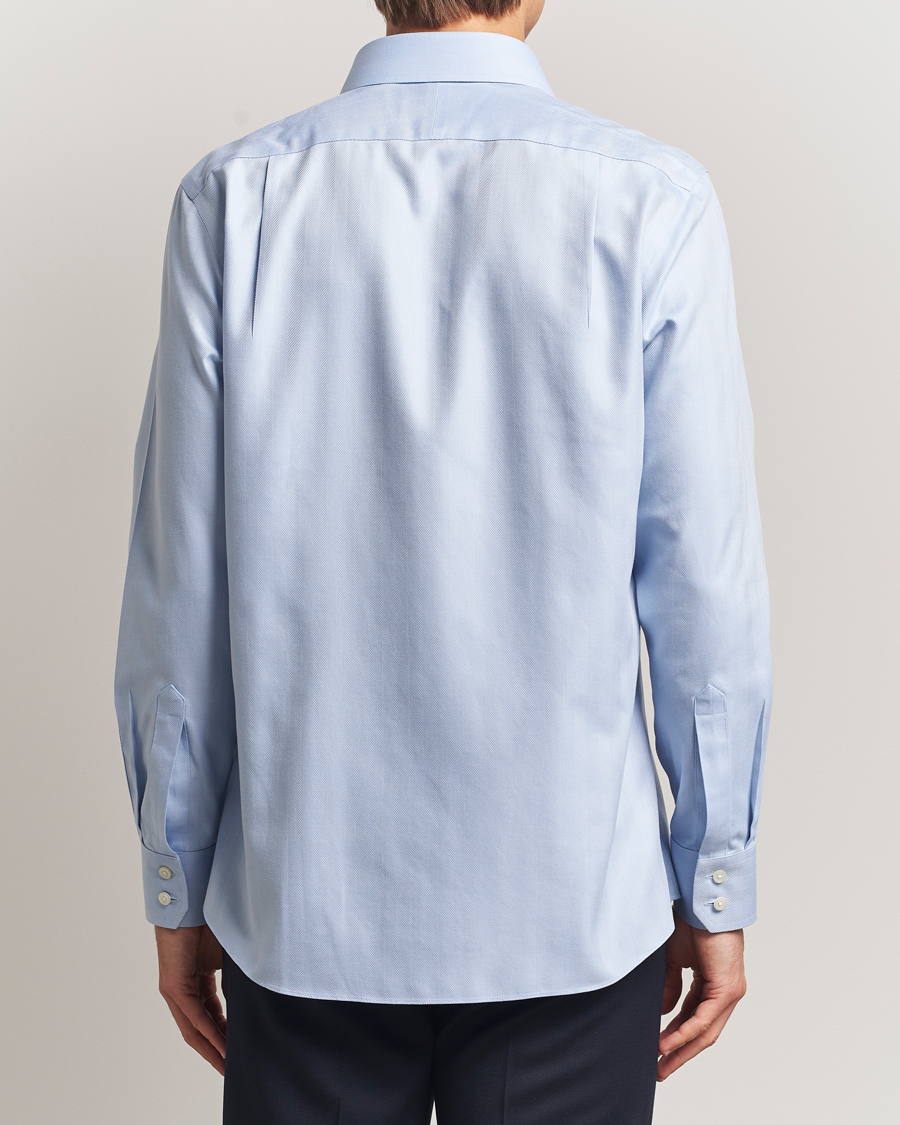 Herr | Skjortor | Charles Tyrwhitt | Slim Fit Non Iron Herringbone Cut Away Shirt Sky