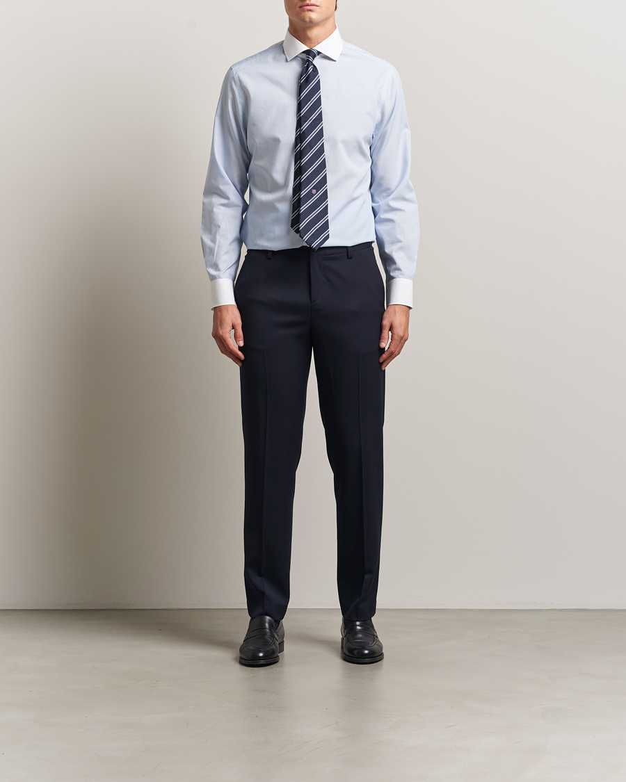 Herr | Skjortor | Charles Tyrwhitt | Slim Fit Non Iron Bengal Stripe Winchester Shirt Sky Blue