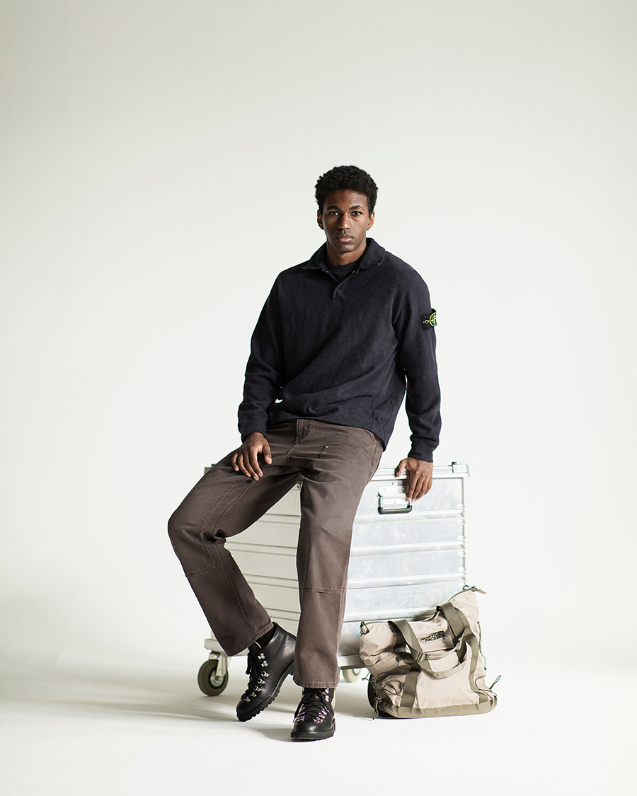 Herr | Byxor | Carhartt WIP | Double Knee Pants Tobacco