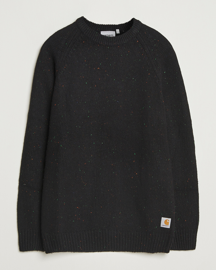 Herr | Tröjor | Carhartt WIP | Anglistic Wool/Cotton Sweater Black