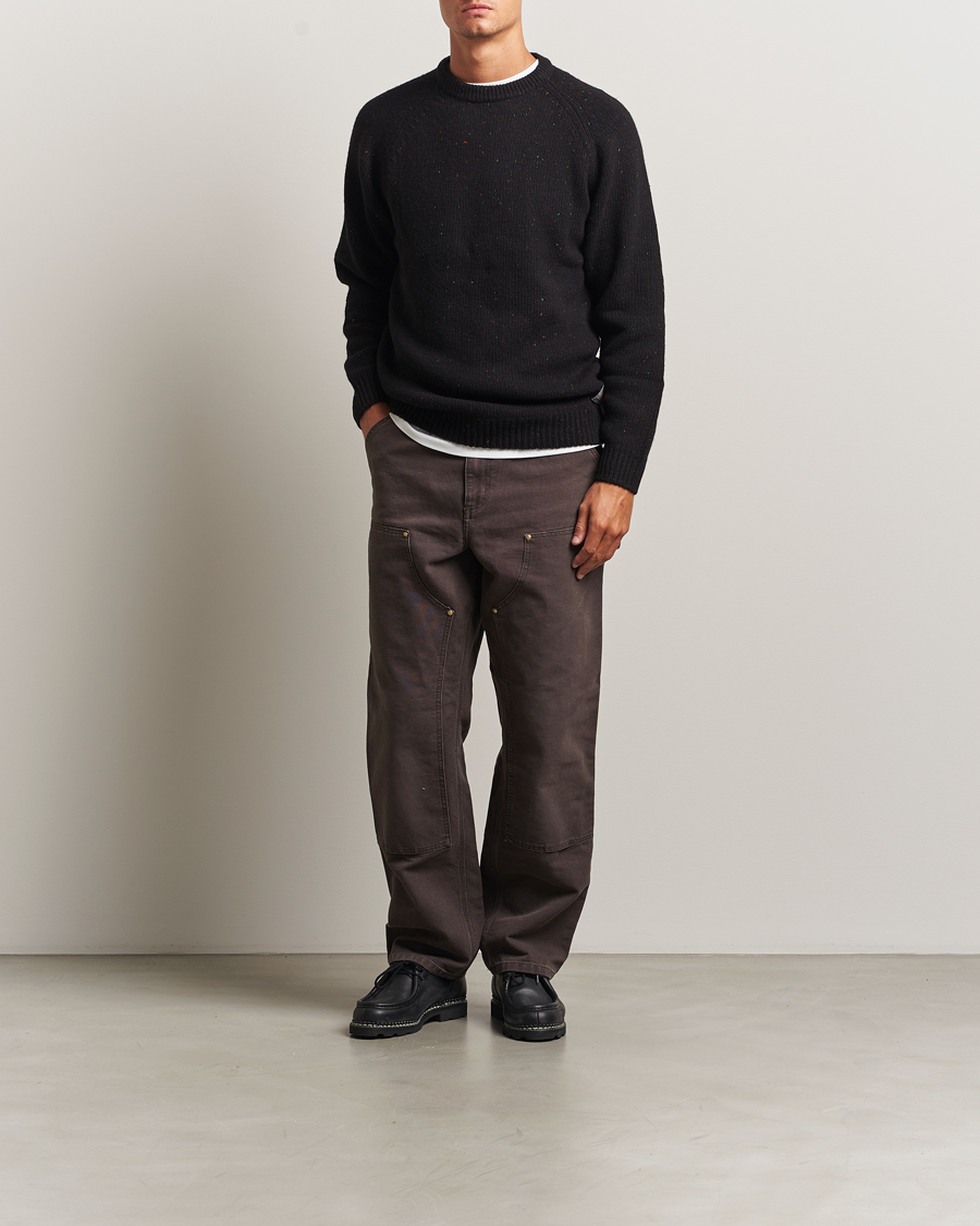 Herr | Tröjor | Carhartt WIP | Anglistic Wool/Cotton Sweater Black