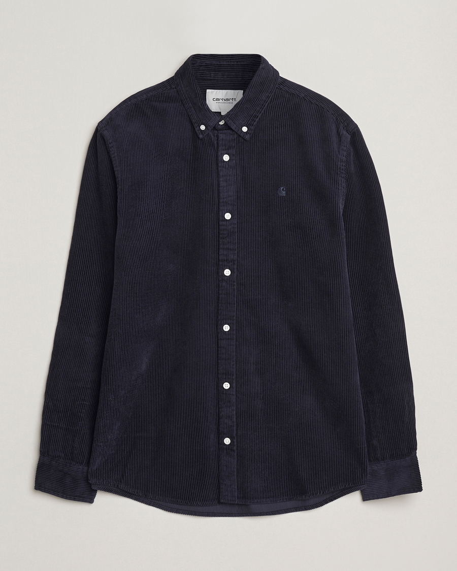 Herr | Skjortor | Carhartt WIP | Madison Cord Shirt Dark Navy