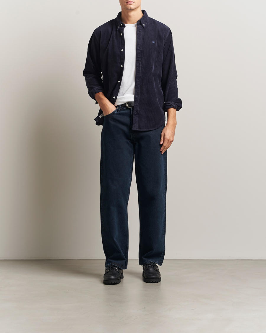 Herr | Skjortor | Carhartt WIP | Madison Cord Shirt Dark Navy