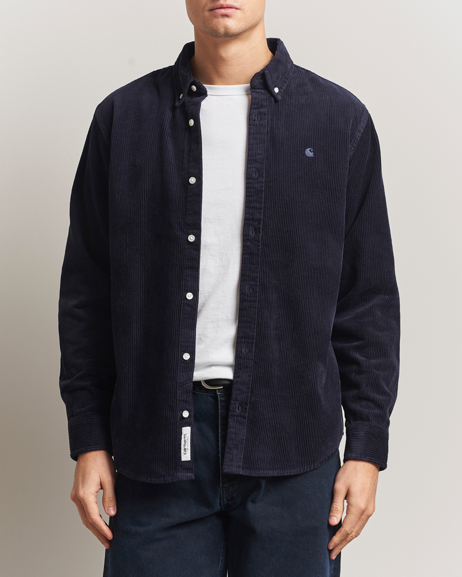 Herr | Skjortor | Carhartt WIP | Madison Cord Shirt Dark Navy