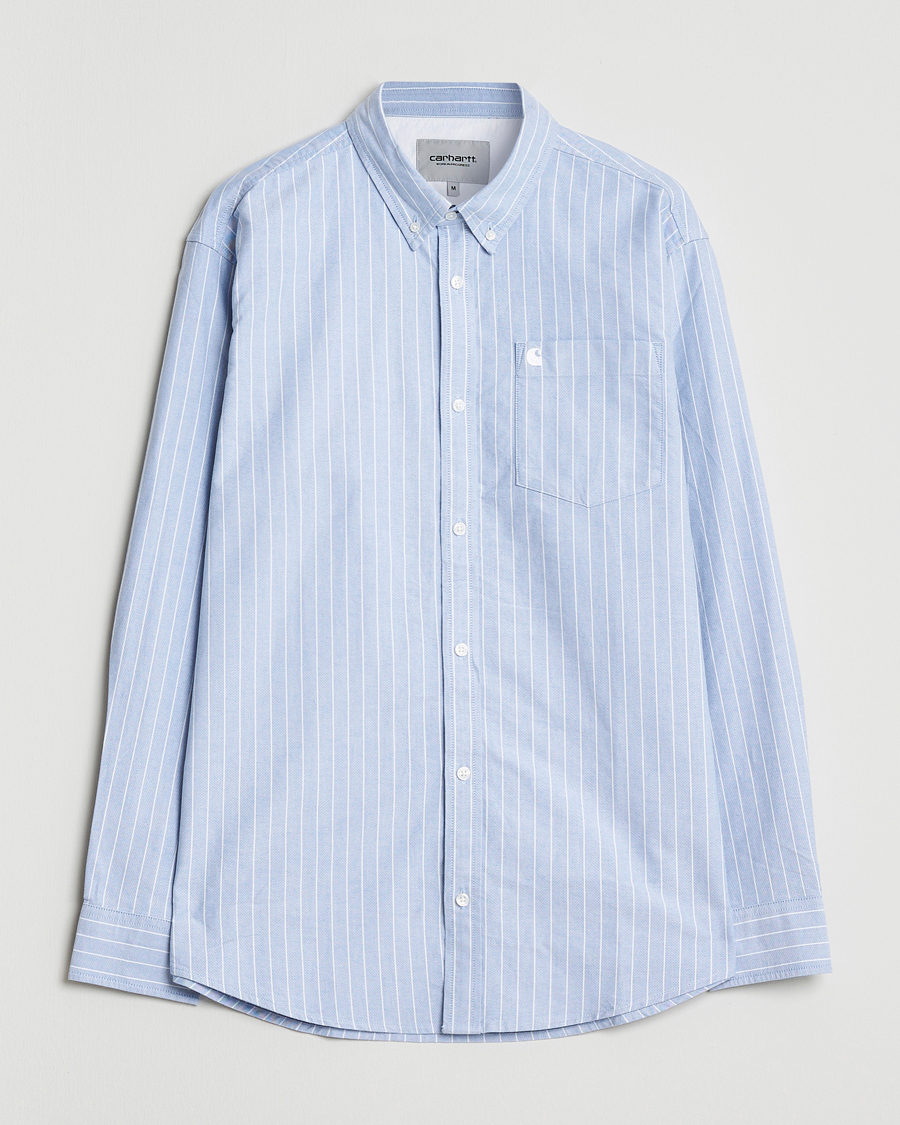 Herr | Skjortor | Carhartt WIP | Cassel Striped Oxford Blue