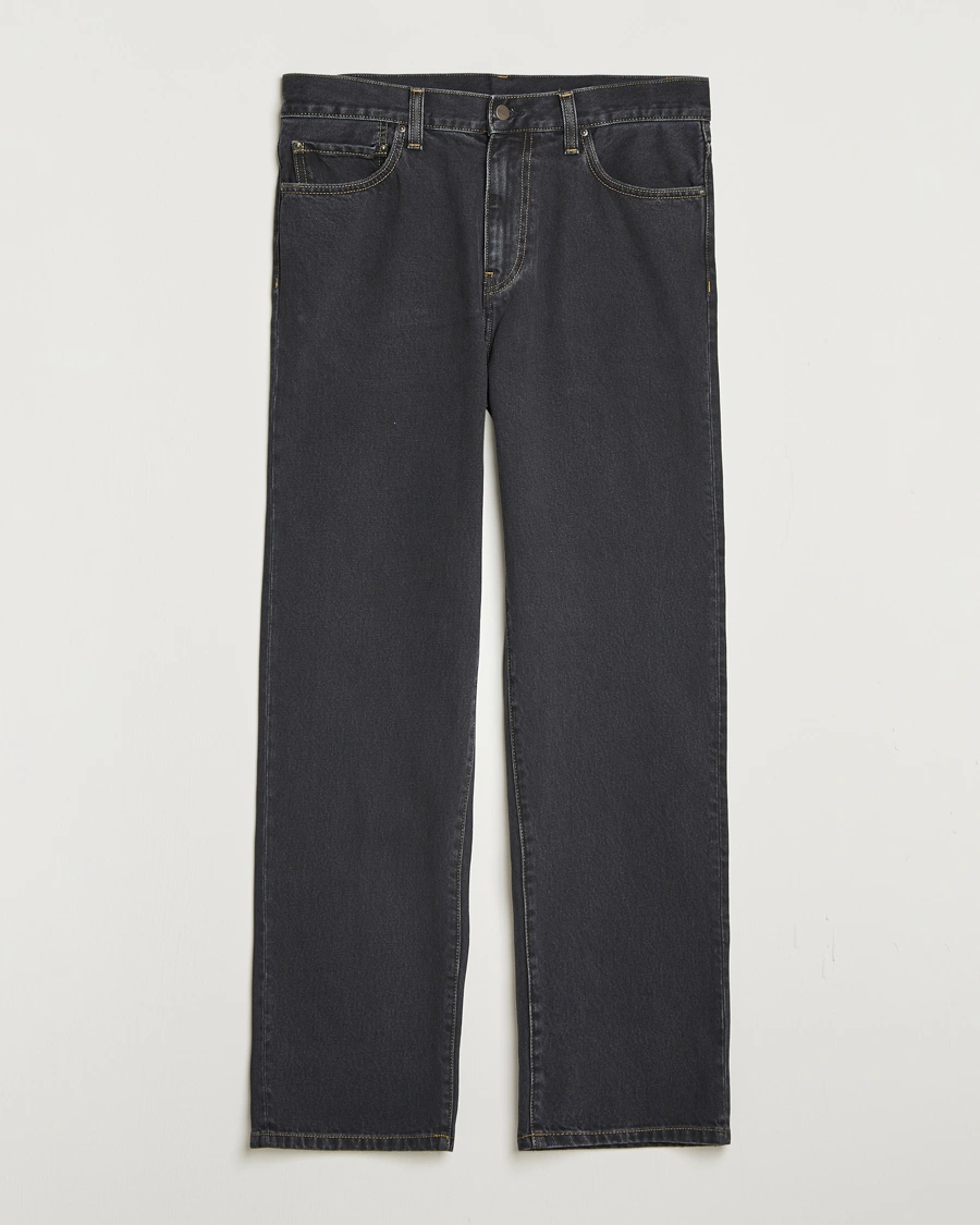 Herr | Jeans | Carhartt WIP | Aaron Pant Smith Denim Black Stone Wash