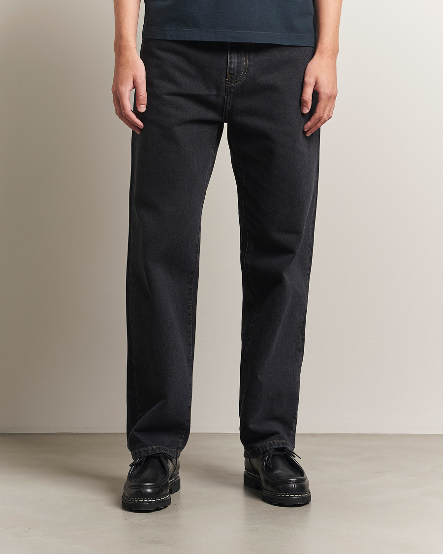 Herr | Jeans | Carhartt WIP | Aaron Pant Smith Denim Black Stone Wash