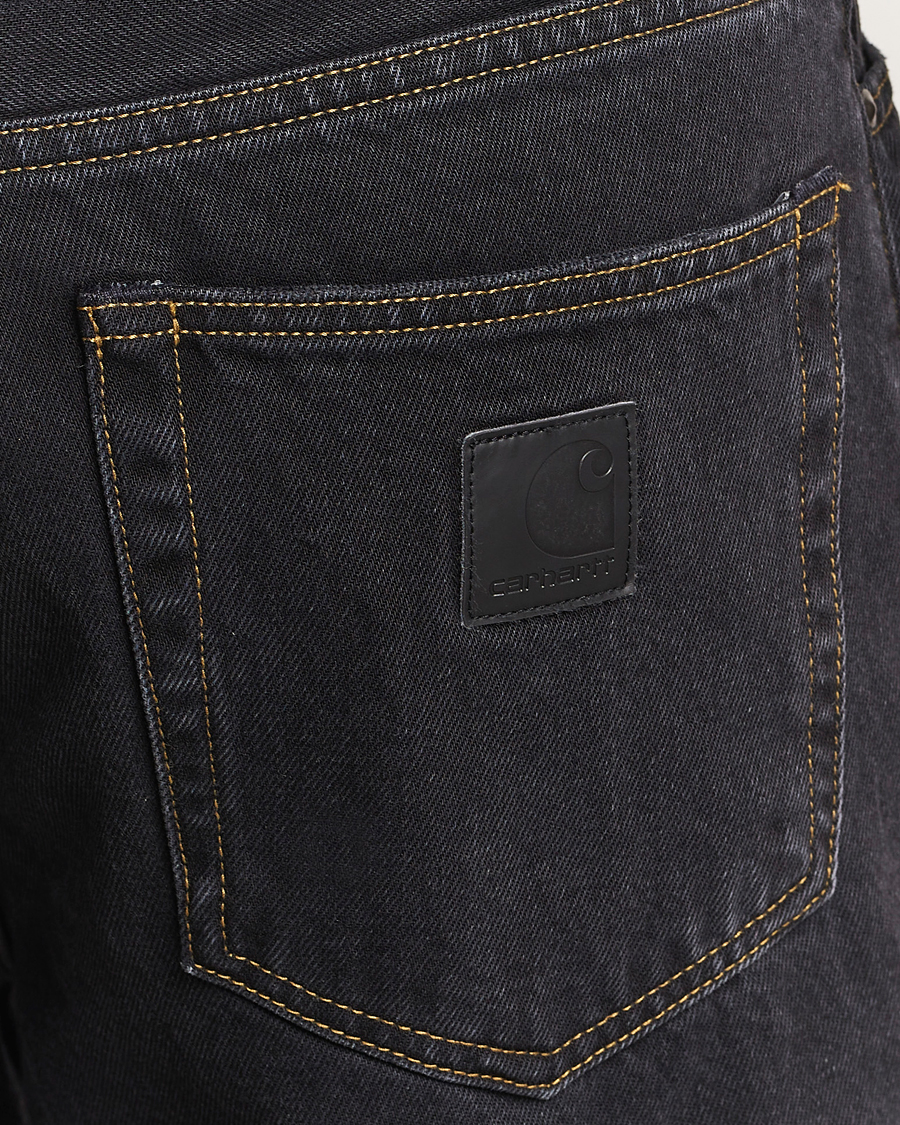 Herr | Jeans | Carhartt WIP | Aaron Pant Smith Denim Black Stone Wash