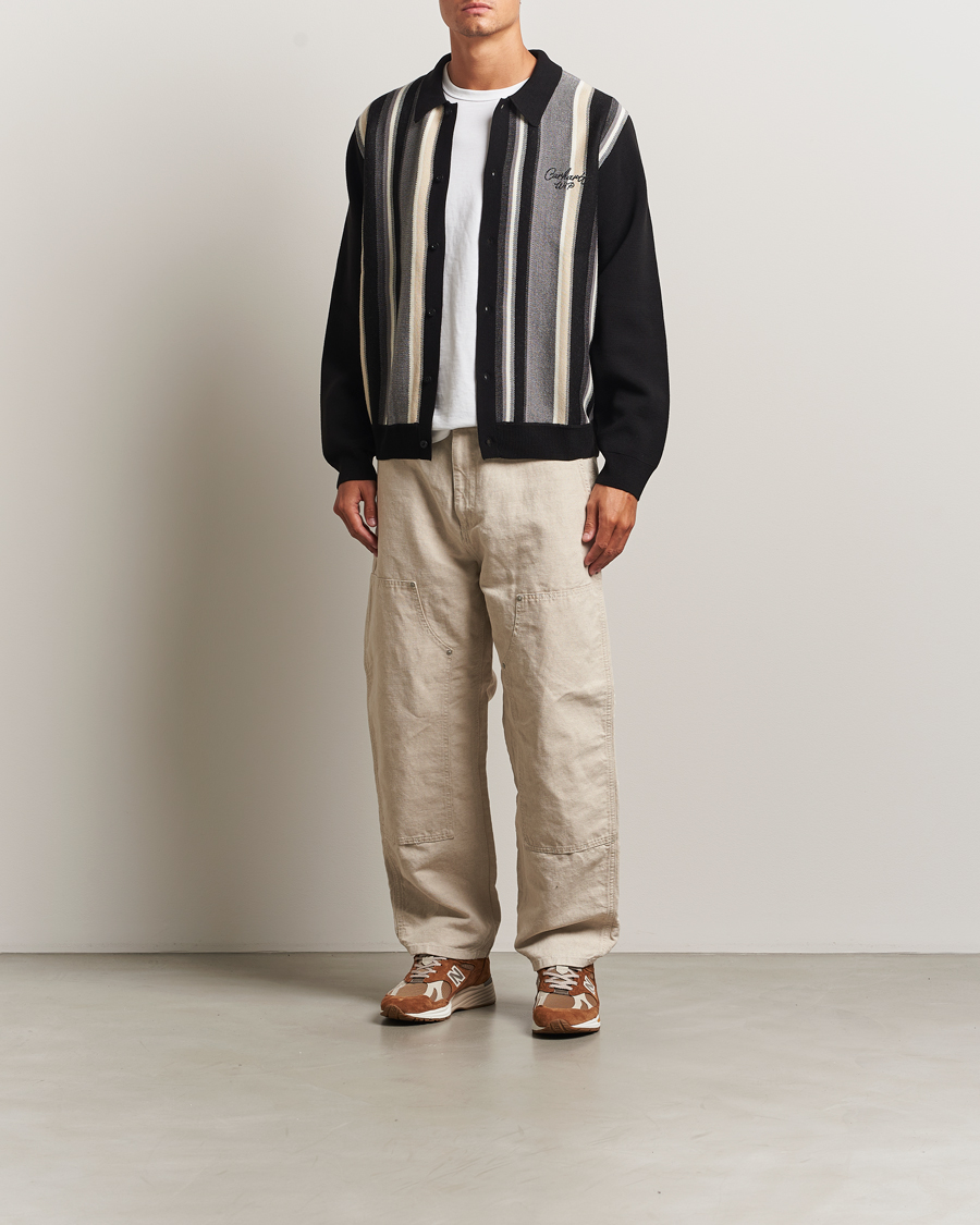 Herr | Tröjor | Carhartt WIP | Bainter Striped Cardigan Black