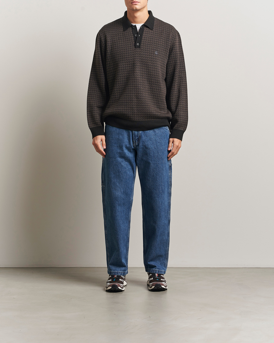 Herr | Tröjor | Carhartt WIP | Lowis Houndstooth Polo Vitola Heater