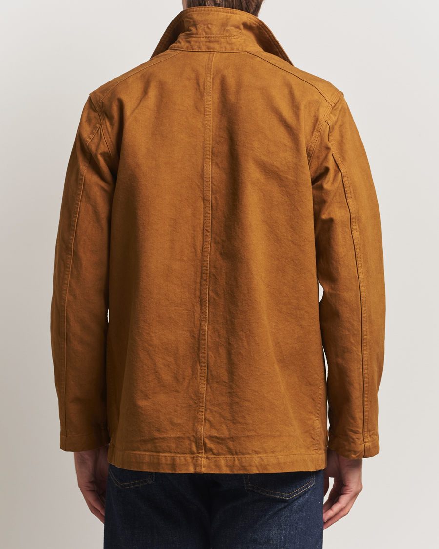 Herr | Jackor | Drake's | Duck Cotton Canvas Chore Coat Tobacco