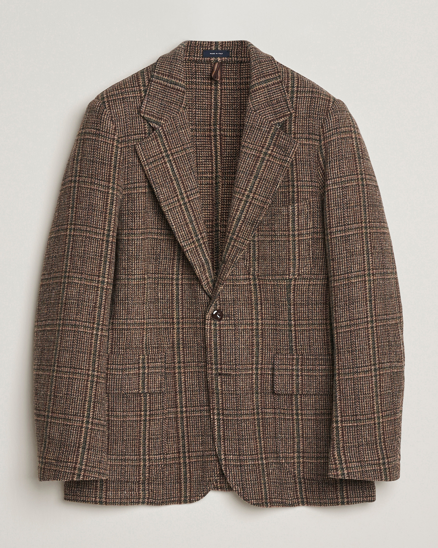 Herr | Kavajer | Drake's | MKVII Harris Tweed Blazer Brown