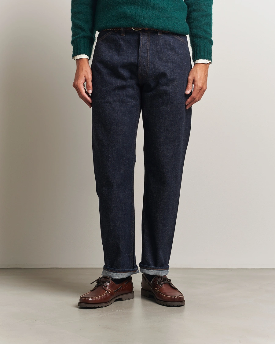 Herr | Jeans | Drake's | 5-Pocket Japanese Selvedge Jeans Indigo