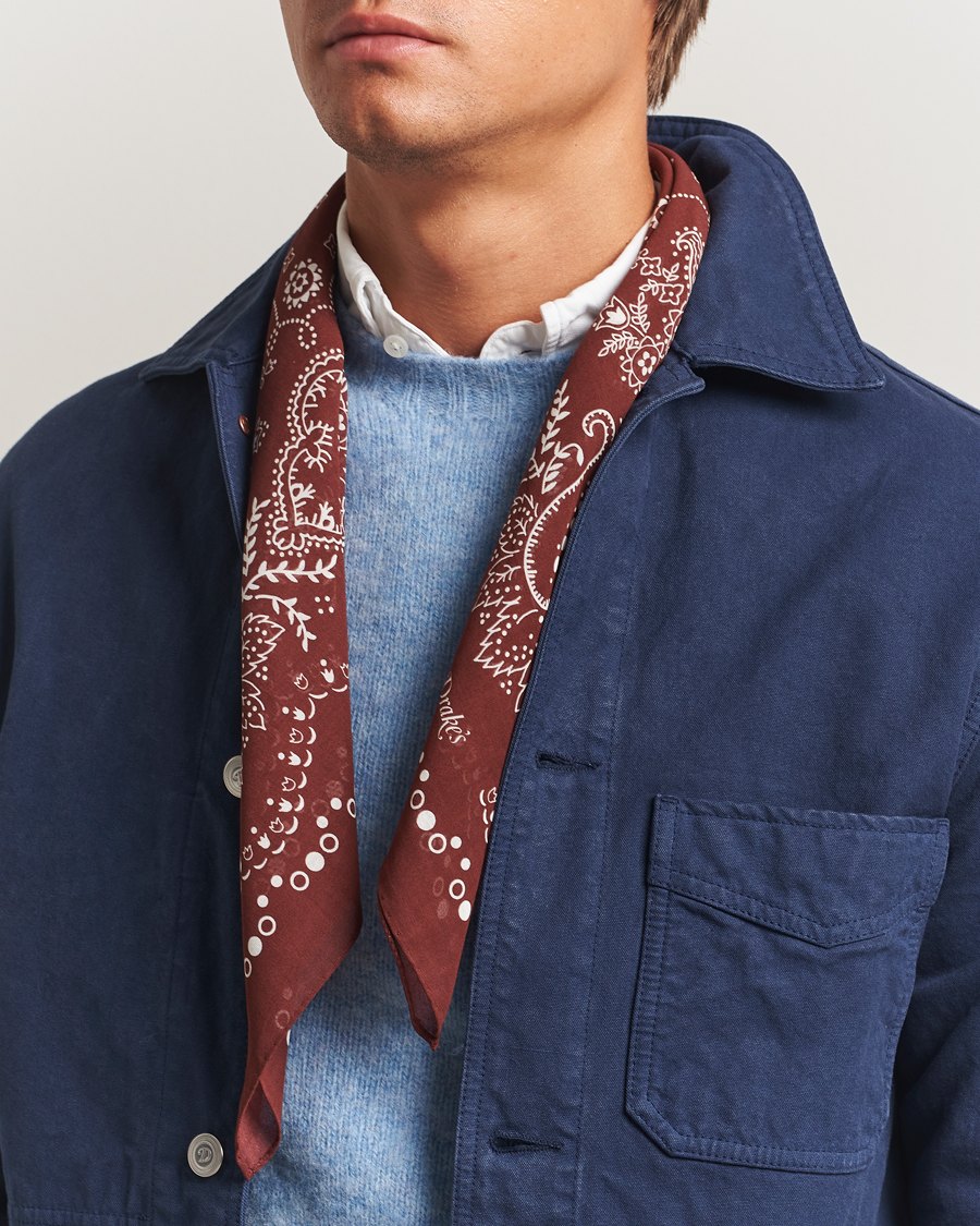Herr | Drake's Paisley Bandana Red | Drake's | Paisley Bandana Red