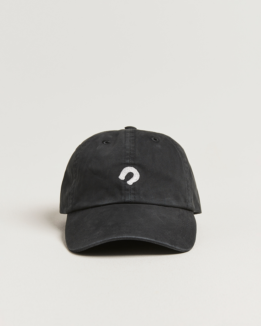 Herr | Hattar & kepsar | Drake's | Horseshoe Chainstitch Cap Black