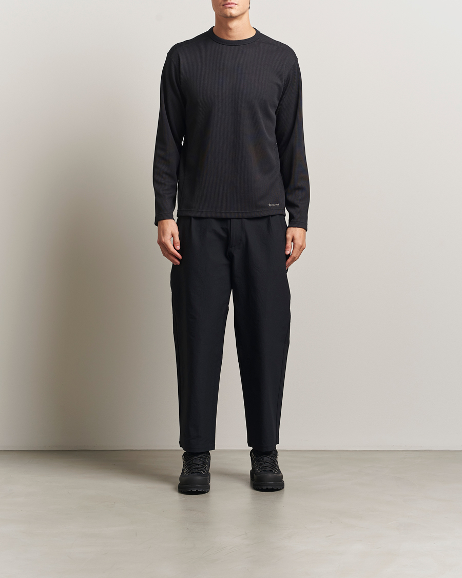 Herr | Byxor | Goldwin | One Tuck Tapered Pants Black