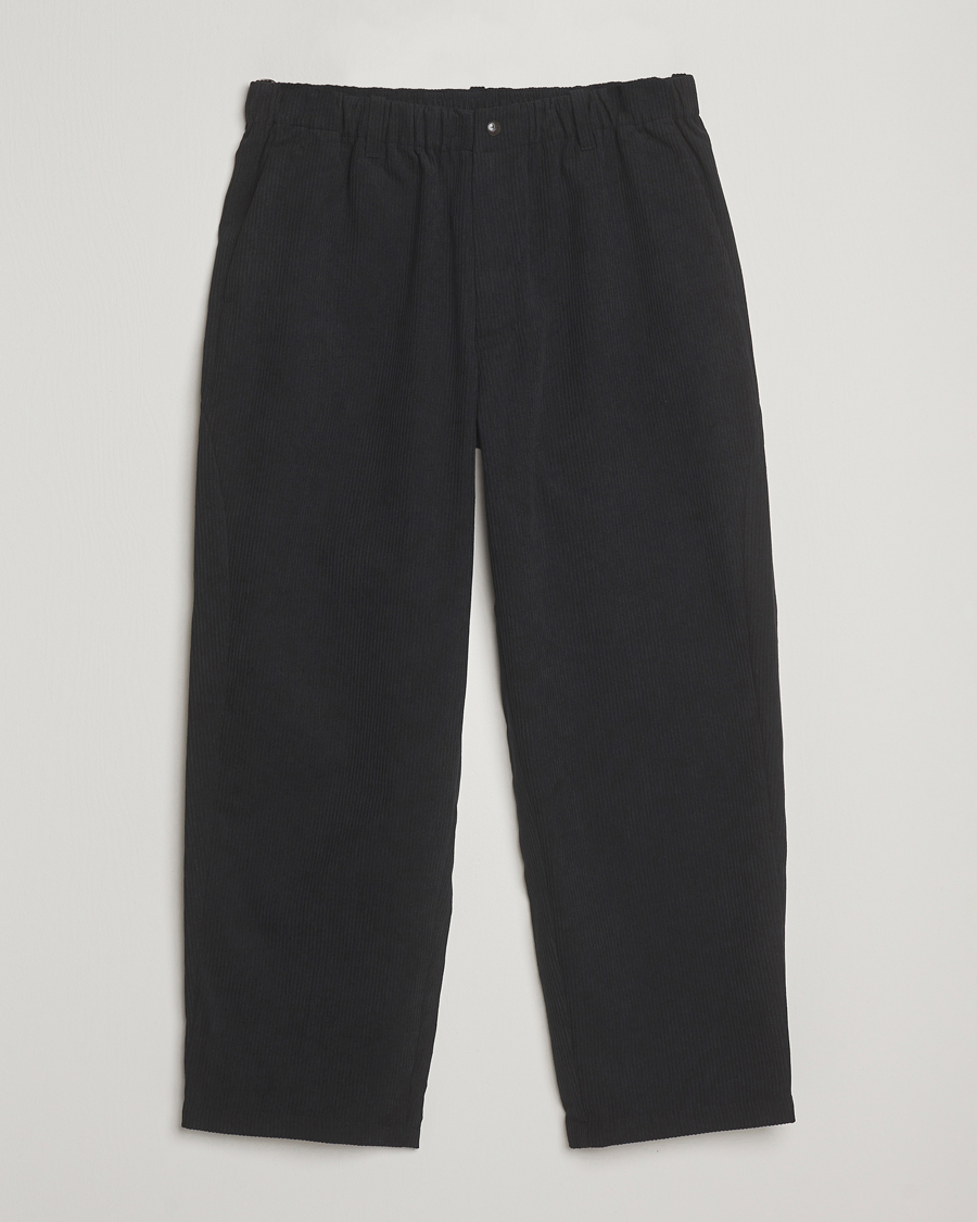 Herr | Byxor | Goldwin | Wale Corduroy Straight Pants Black