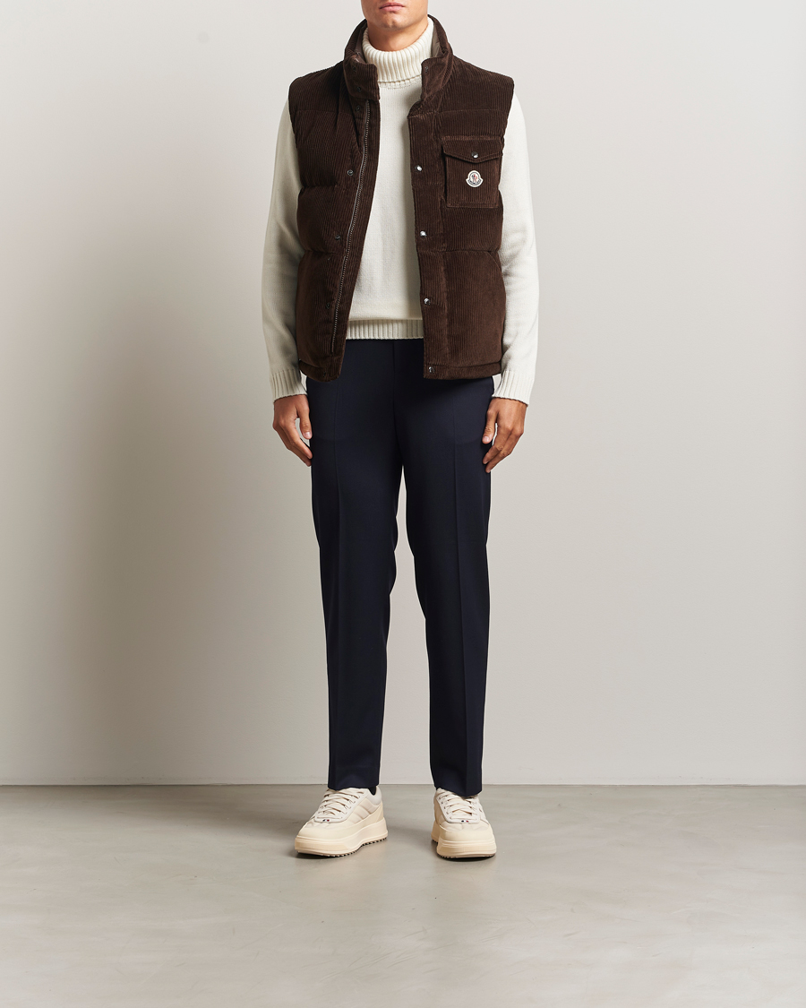 Herr | Västar | Moncler | Agen Corduroy Vest Brown