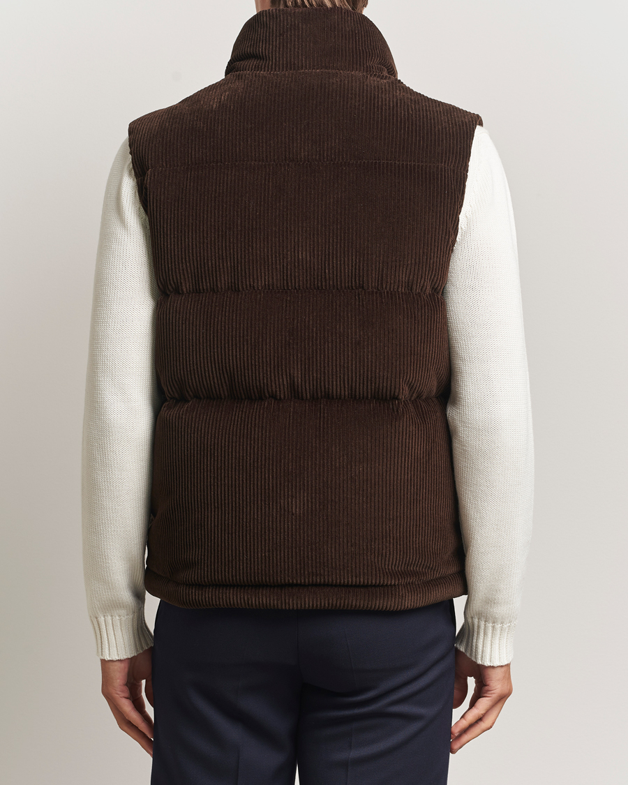 Herr | Västar | Moncler | Agen Corduroy Vest Brown