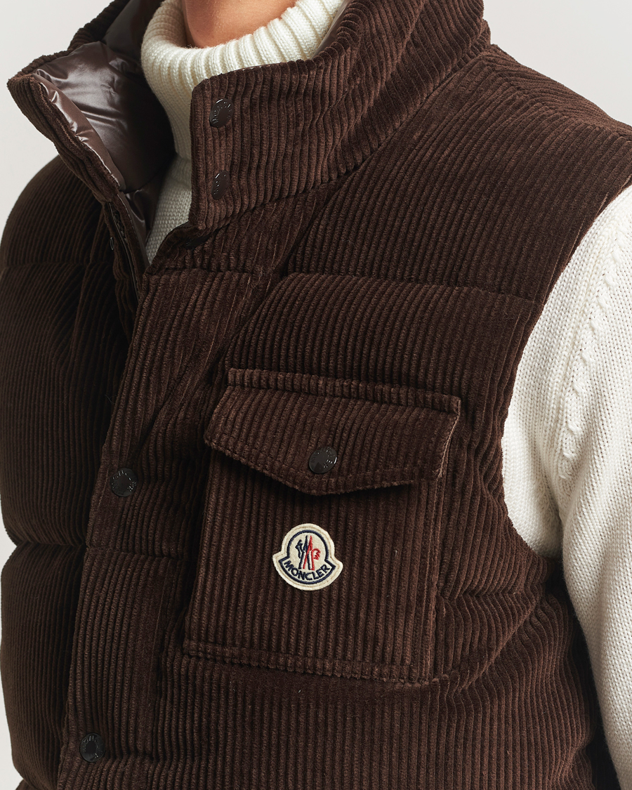 Herr | Västar | Moncler | Agen Corduroy Vest Brown