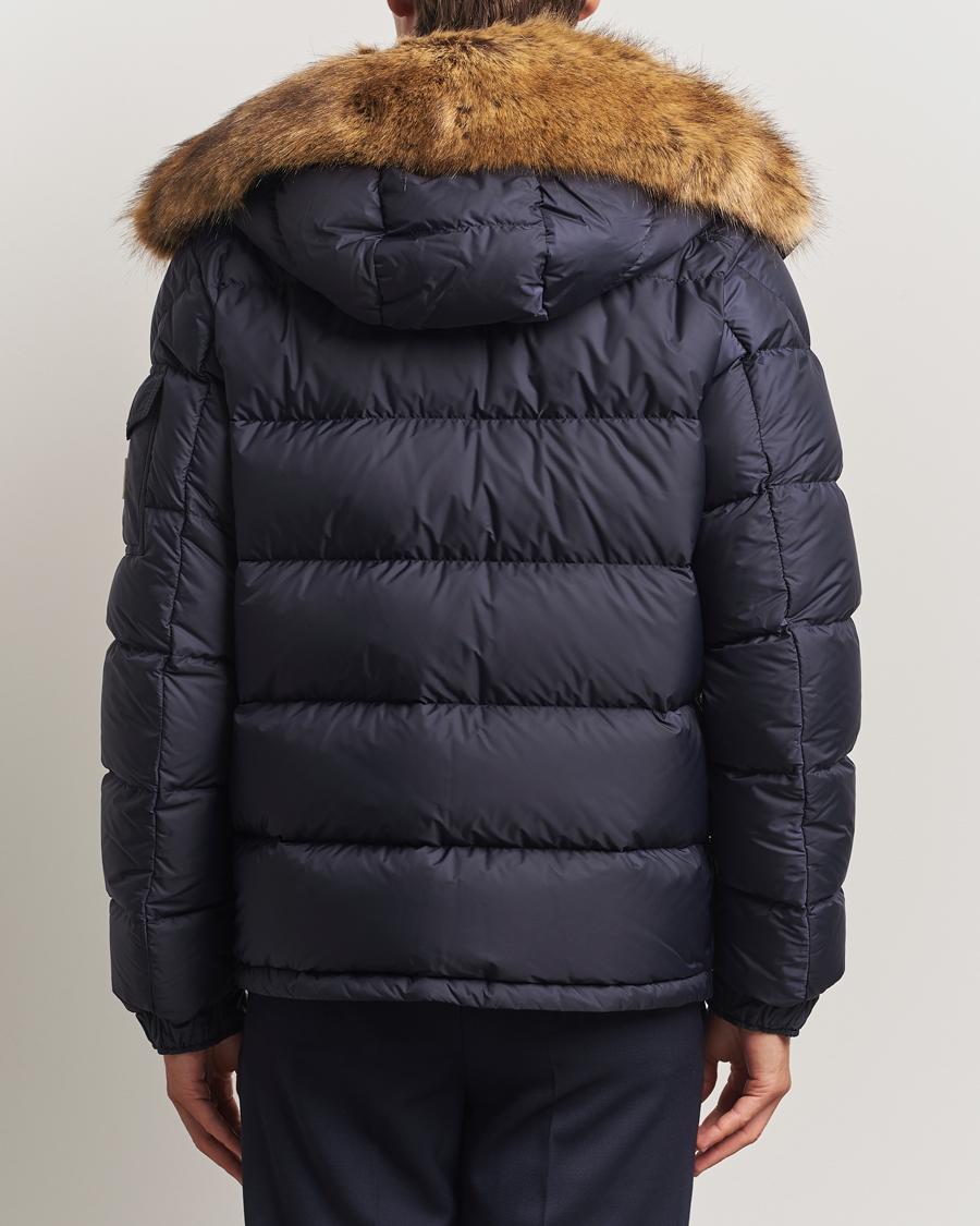 Herr | Jackor | Moncler | Maya Faux Fur Jacket Navy