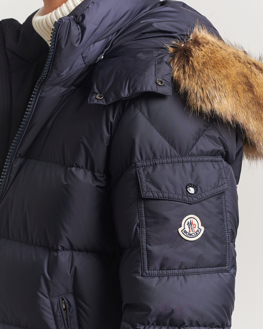 Herr | Jackor | Moncler | Maya Faux Fur Jacket Navy