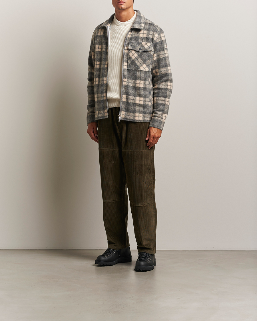 Herr | Byxor | Moncler | Corduroy Drawstring Trousers Military