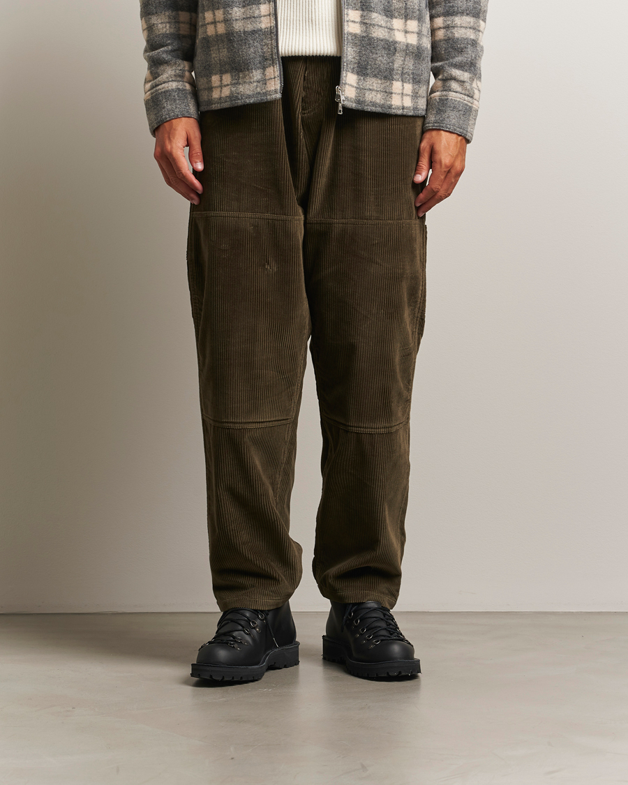 Herr | Byxor | Moncler | Corduroy Drawstring Trousers Military