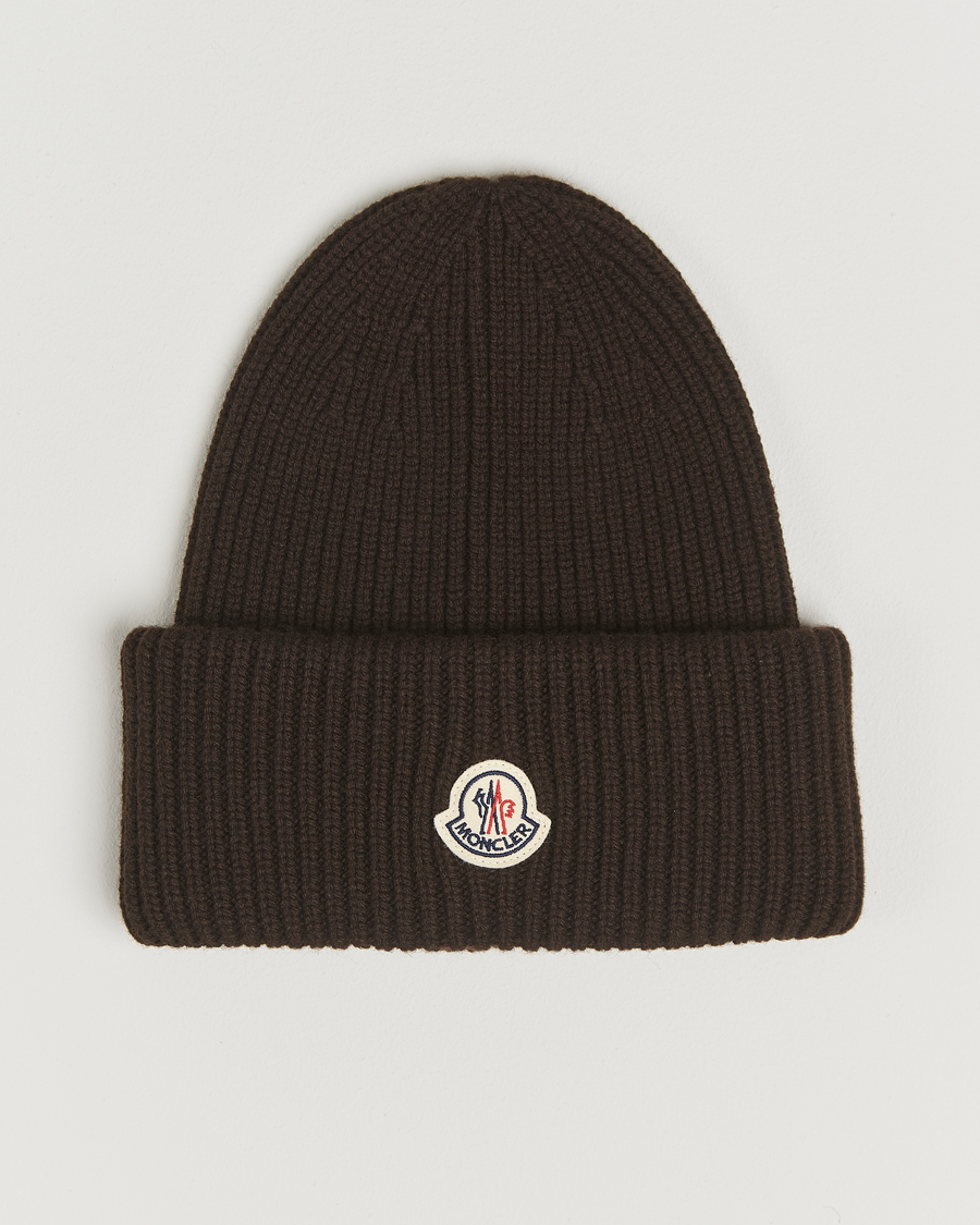 Herr | Moncler Cashmere Beanie Brown | Moncler | Cashmere Beanie Brown