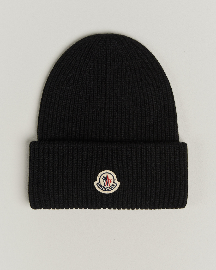 Herr | Moncler Cashmere Beanie Black | Moncler | Cashmere Beanie Black
