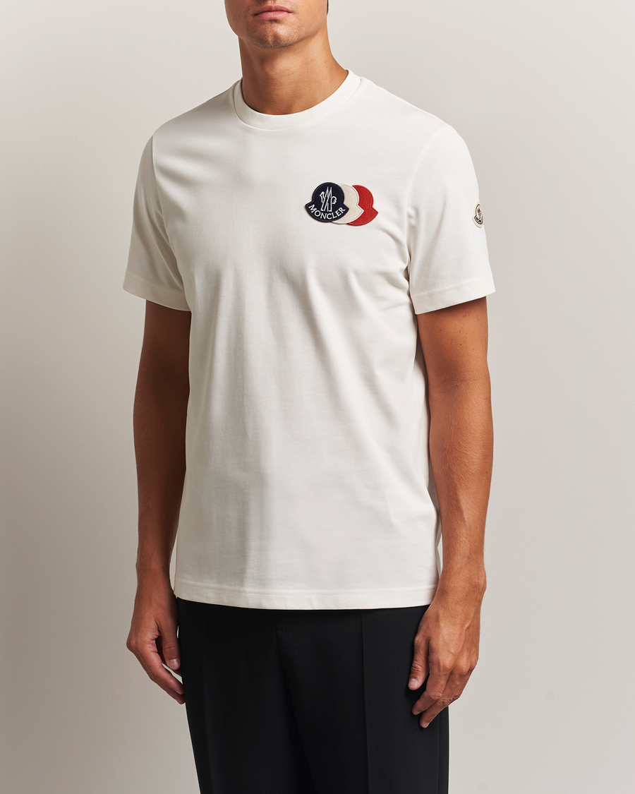 Herr | T-Shirts | Moncler | Patch Logo T-Shirt White