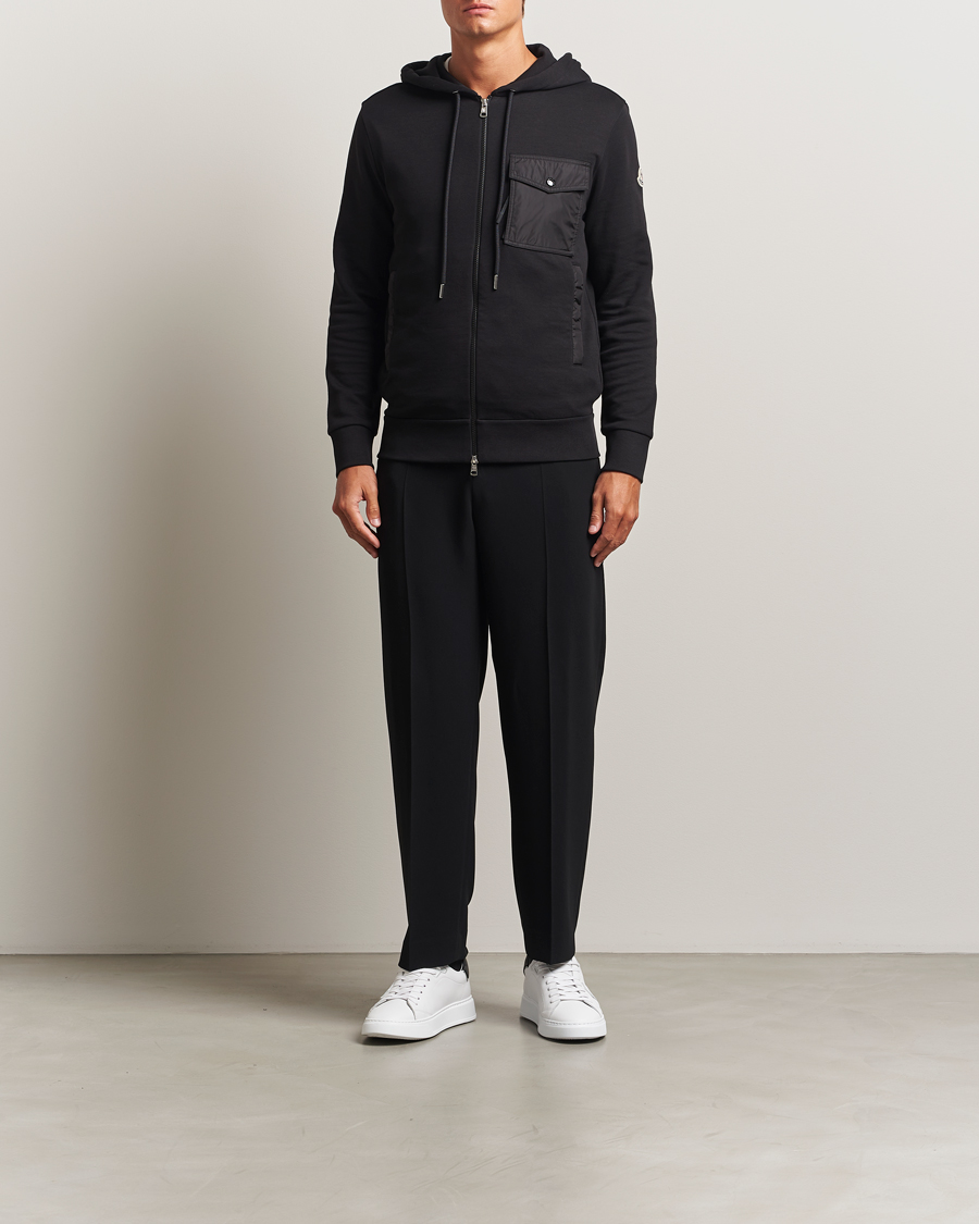 Herr | Tröjor | Moncler | Full Zip Hoodie Black
