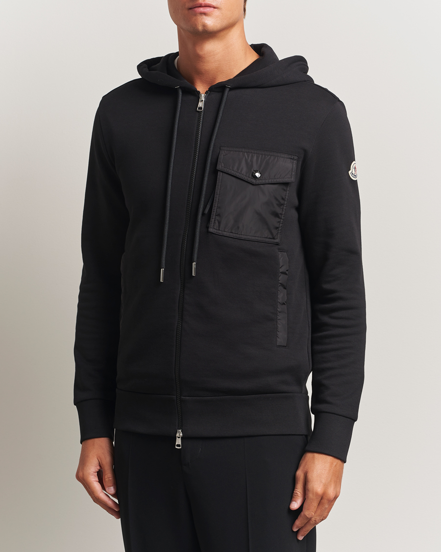 Herr | Tröjor | Moncler | Full Zip Hoodie Black