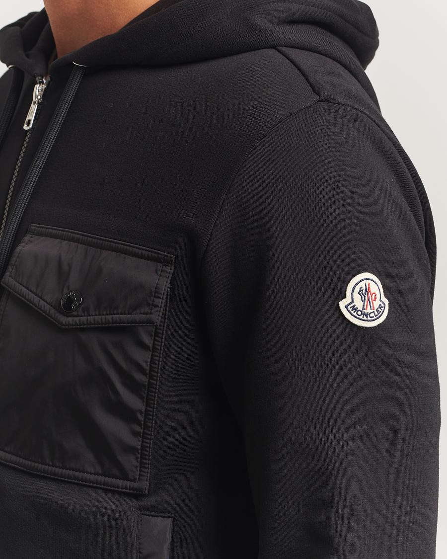 Herr | Tröjor | Moncler | Full Zip Hoodie Black