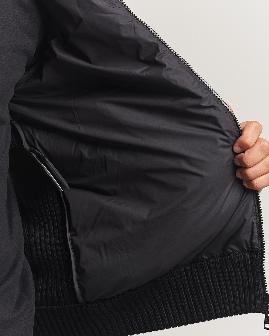 Herr | Tröjor | Moncler | Padded Zip Cardigan Black