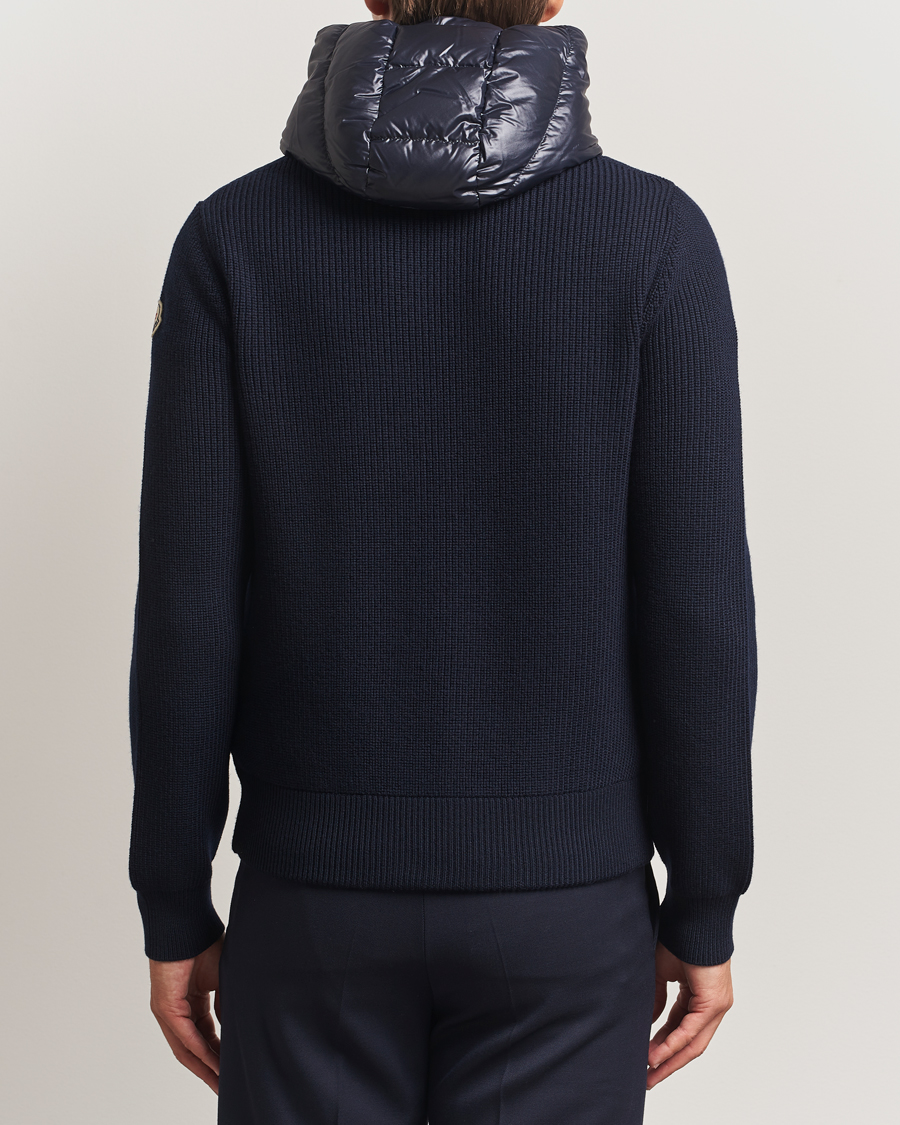 Herr | Tröjor | Moncler | Padded Hooded Cardigan Navy