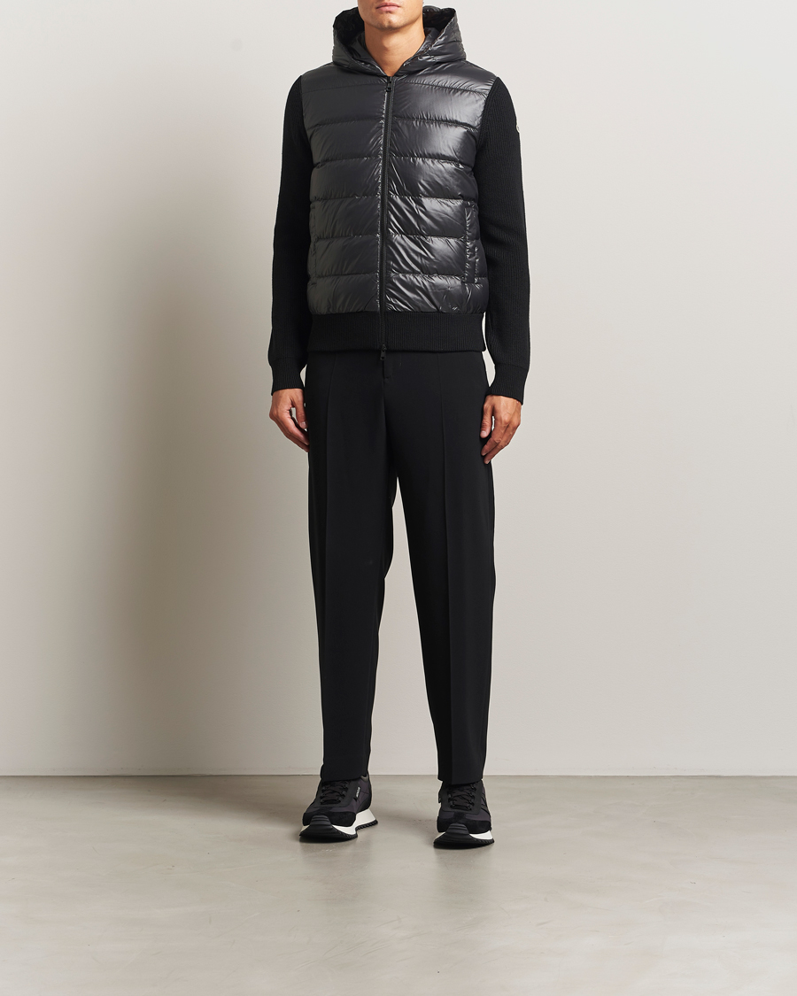 Herr | Tröjor | Moncler | Padded Hooded Cardigan Black